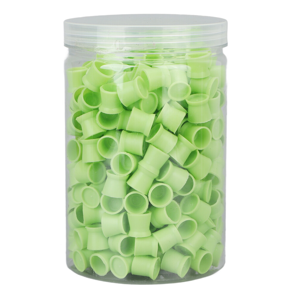 Green (Green) 300Pcs Food Grade Silicone Tattoo Ink Cups