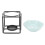 (Blue) Aromalampe Keramik mit Teelicht blau 1