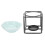 (Blue) Aromalampe Keramik mit Teelicht blau 4