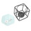 (Blue) Aromalampe Keramik mit Teelicht blau 3