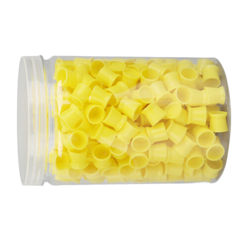 (Yellow) 300x Lebensmittelechte Silikon-Tätowiertintebecher grün 2