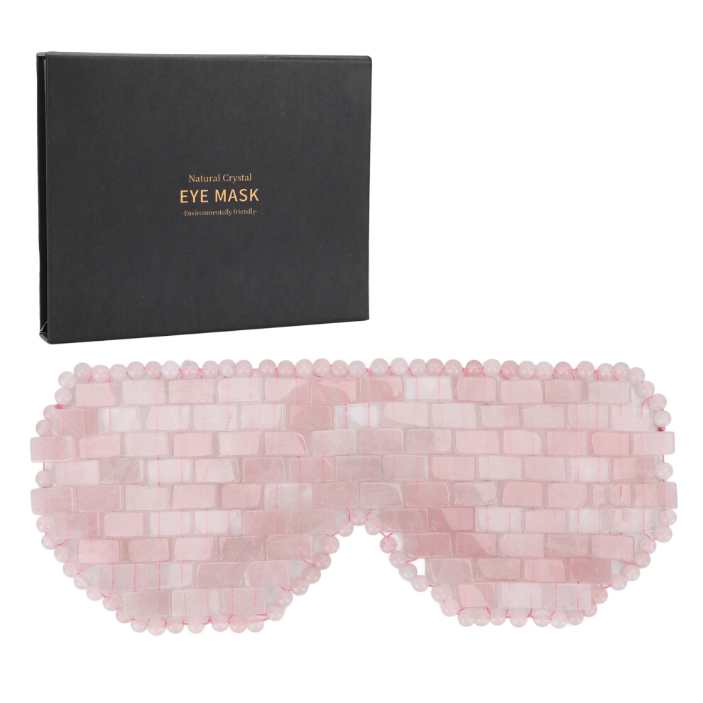 (Rose Quartz) Jadestone Eye Pads Wrinkles Sleep Relief Fatigue Rose Quartz