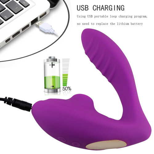 G Spot Vibrator 10 Modes Rechargeable Waterproof Purple 2