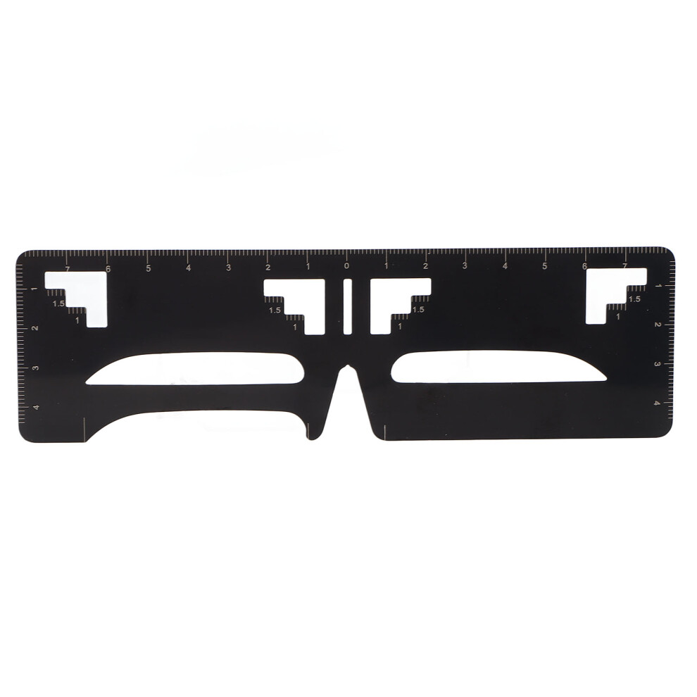 (Flat Eyebrow) Eyebrow Ruler 3-Point Positioning Measure Stencil Flat