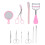Eyebrow Trimmer Tweezers Eyelash Curler Acne Extractor Kit 1