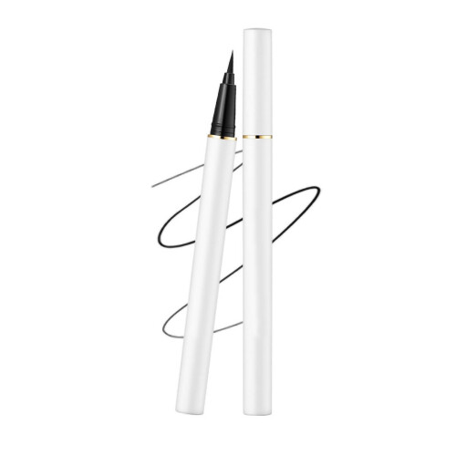 (White 01# Black) Flüssiger Eyeliner-Stift wasserfest Schwarz 02#