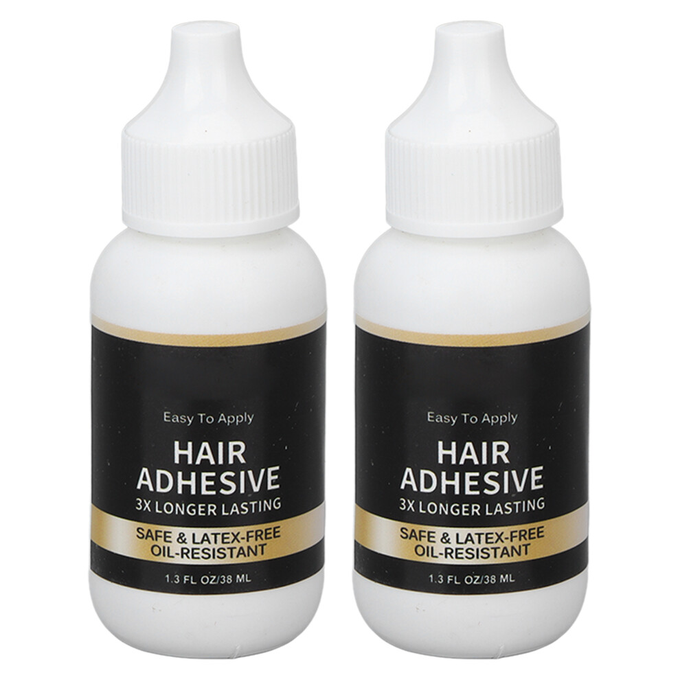 Unisex 2Pcs Wig Glue 38Ml Natural Fit Hair Bonding Glue