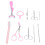 Eyebrow Trimmer Tweezers Eyelash Curler Acne Extractor Kit 3