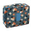 (Blue Daisy) Pink Oxford Makeup Storage Bag with Zipper 1