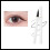 (White 01# Black) Flüssiger Eyeliner-Stift wasserfest Schwarz 02# 5