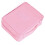(Pink) Pink Oxford Makeup Storage Bag with Zipper 2