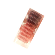 (Gradient Coffee) Elastische Spiralfedern Haargummis schwarz für Mädchen