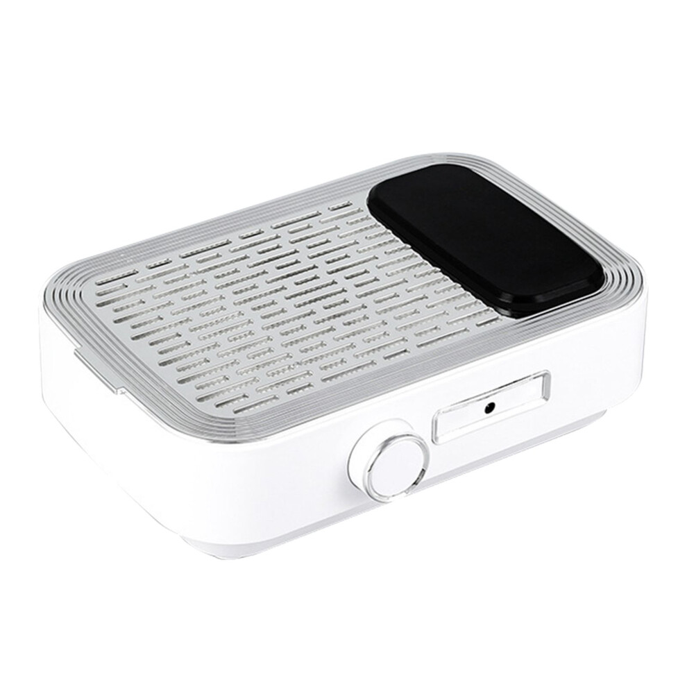 80W Electric Nail Dust Collector 2-Speed Mesh Strainer 2000mAh Battery