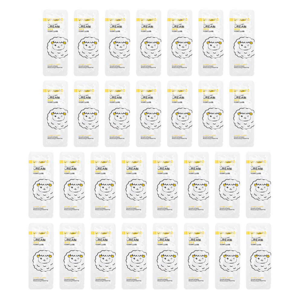 Cream 30Pcs 0.1Oz Lanolin Oil Moisturizer Plant Extract Face Body