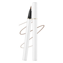 (White 02# Brown) Liquid Eyeliner Pen Waterproof All Day Black 02#