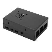 Carcasa de aleación de aluminio para Raspberry Pi 4B 9x6x3cm negro