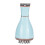 (Blue) Electric Meridian Brush 9 Gears Vibration Heating 3