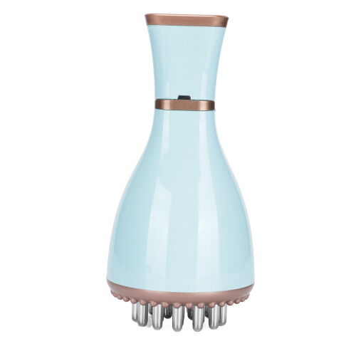 (Blue) Electric Meridian Brush 9 Gears Vibration Heating 1