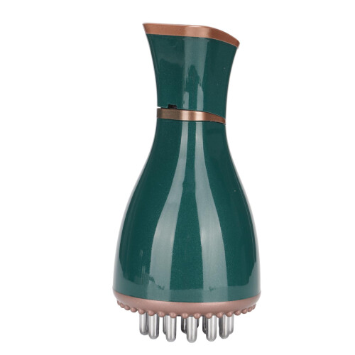 (Green) Electric Meridian Brush 9 Gears Vibration Heating 1