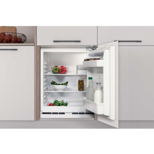 Indesit Indesit INBUL011.UK Integrated Under Counter Fridge - Fixed Door Fixing Kit - White - E Rated 2