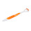 (Orange) Tongue Scraper Flexible Long Handle Oral Cleaner Orange 4