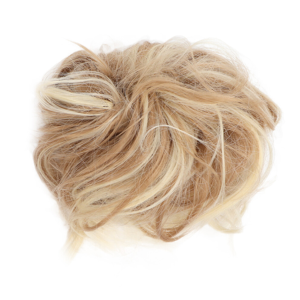 Unisex (Q17-19H613#) Fluffy Hair Bun Extensions High Temp Fiber Messy Bun Updo Q17-8#