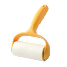 (Yellow) Lint Roller Pet Hair Dust Cleaner for Furniture