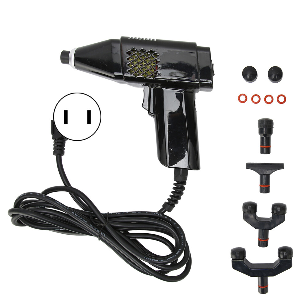 (US Plug) Electric Spine Chiropractor 3 Gear Massage Gun 100-240V EU Plug