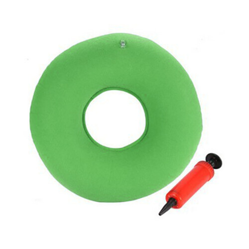 (Green) Opblaasbare donutkussen blauw