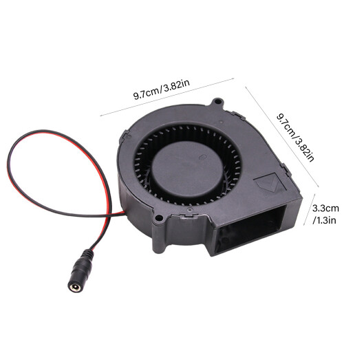 12V High Speed Blower Fan for BBQ Grill Cooling and PC Case 2