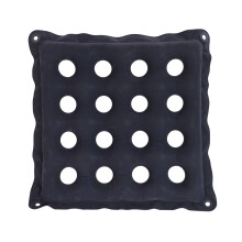 (16 Flocking Tetragonum Blue) Aufblasbares Kissen PVC Druckentlastung Rollstuhl Blau