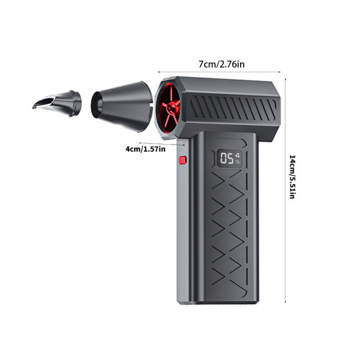 Rechargeable Electric Air Dusters 6 Variable Speeds-Black 1