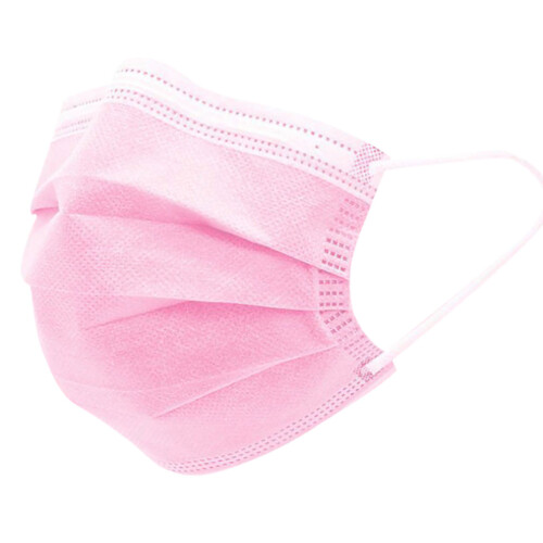 (Pink) 20 Stks Meltblown Wegwerf Mondkapje Wit