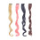 4pcs Clip-in Colored Hair Extensions for Party 1