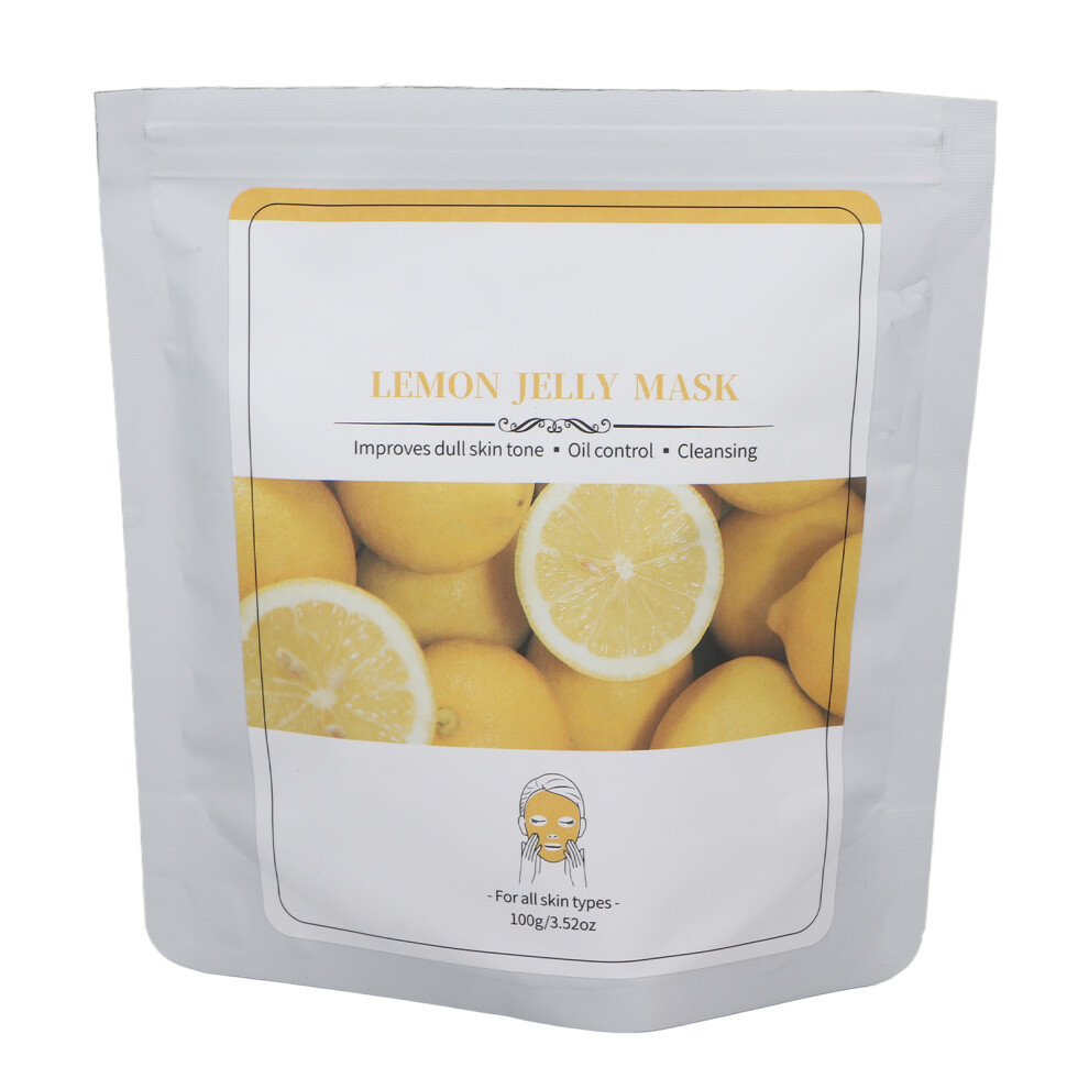 (Lemon) Peel Off Mask Powder DIY Spa Jelly Moisturizing Cleansing Lemon