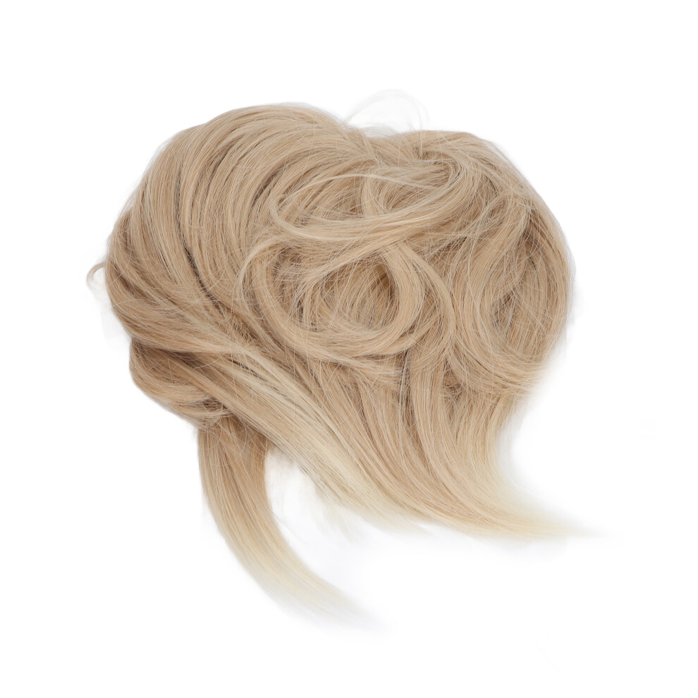 Unisex (Q17-18H613#) Messy Bun Hair Piece Wavy Ponytail Extension Women Girls Q17-22H613