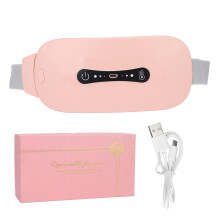 (Pinkish) Elektrisches Bauchheizkissen 3 Stufen Vibration
