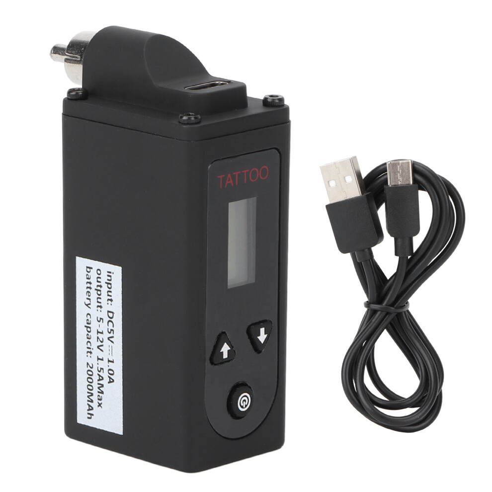 (Rca) Cordless Tattoo Power Supply 8V 10H Lcd Adjustable Voltage 5.5Mm Dc 448787043054