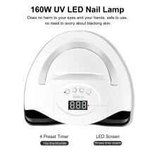 160W UV-LED Nagellack-Trockner 4 Timer Tragbar