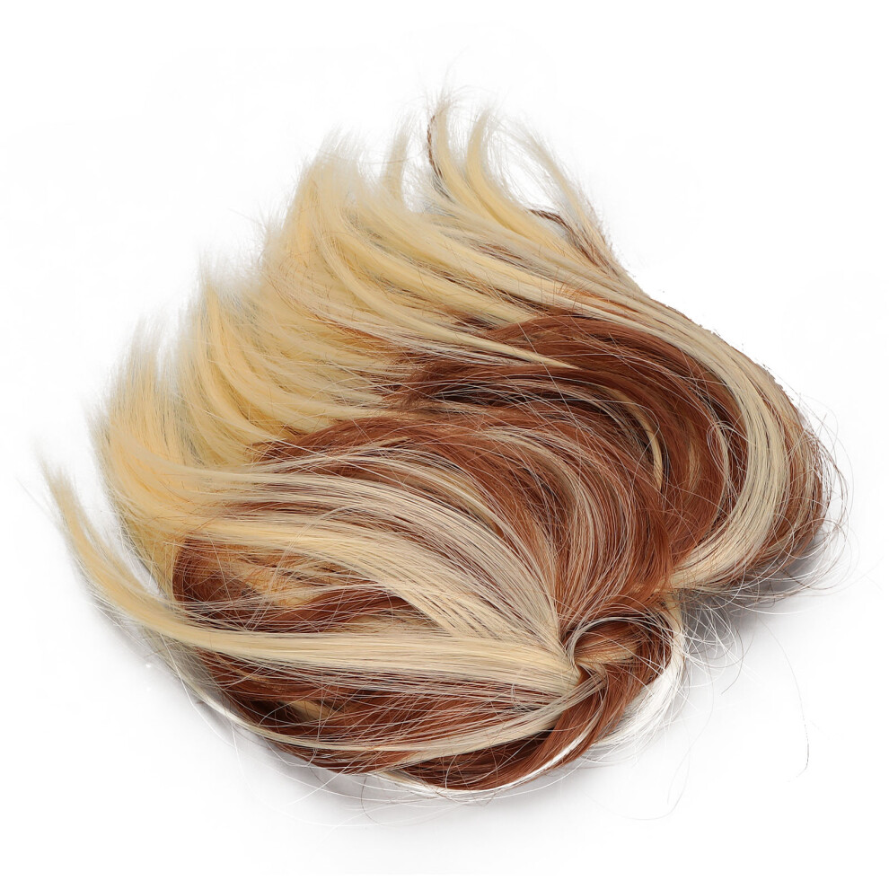 Unisex (Q17-12H613#) Messy Bun Faux Hairpiece Elastic Updo Extension For Women