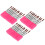 30x Einweg-Lidschatten- & Eyelinerpinsel, Rose Rot 5
