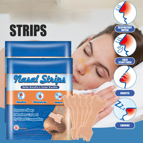 12 Pcs Nasal Strips Reduce Snoring Sleeping Patches Improve Sleep 2