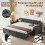 Sofa Bed with Charging Station 3ft Linen Daybed 6