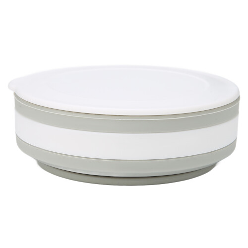 Silikon-Kaffeetasse faltbar, tragbar, 270ml, Grau