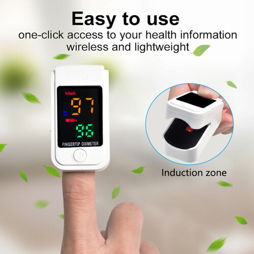 Pulsoximeter One-Key LED 4-Farben Echtzeit OM-98 LK89