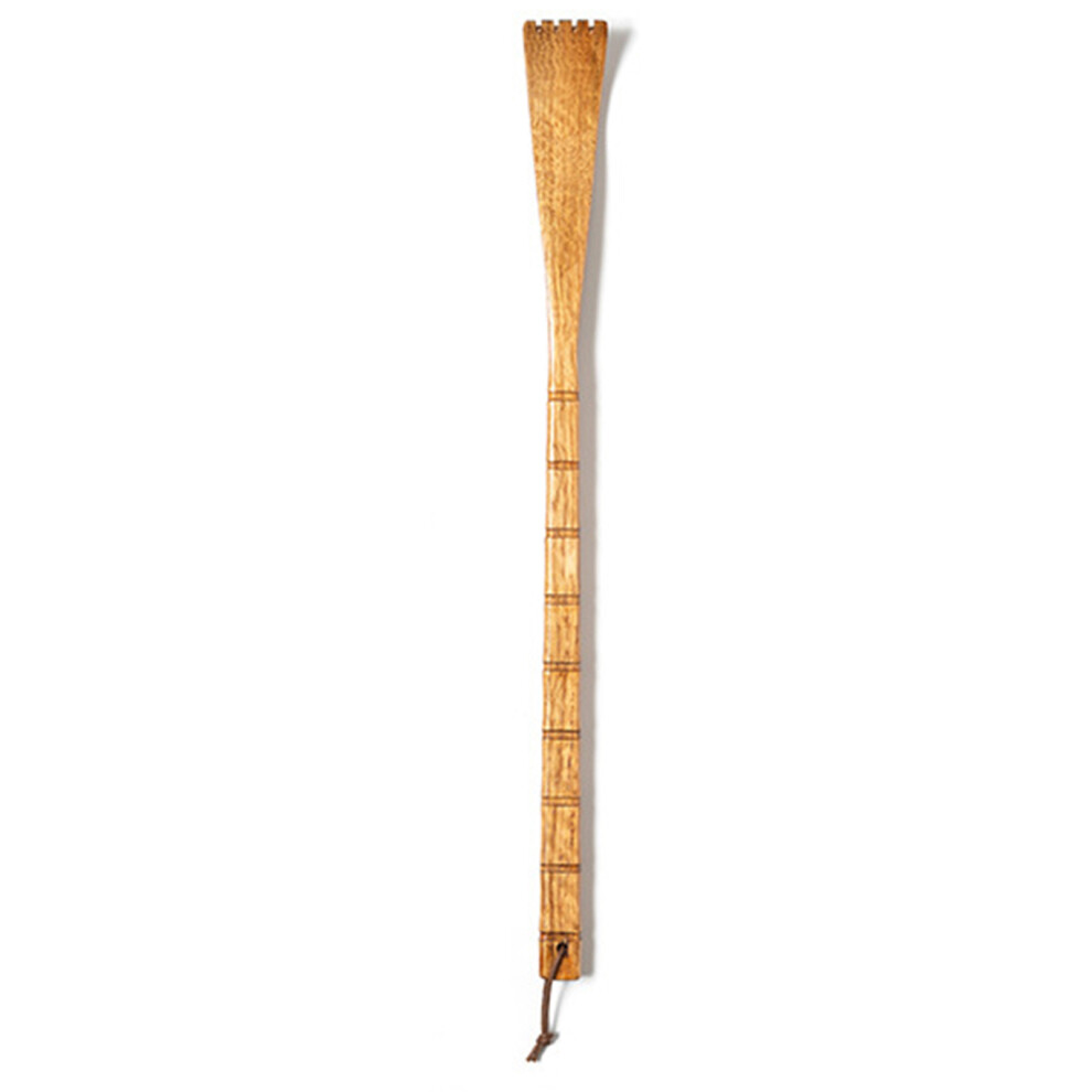 Long Wooden Back Scratcher with Massage Claw