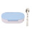 (Blue) Portatile UV Sanitizer Box con Forchette Piegabili USB Rosa 2