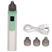 (Green) Blackhead Remover Vacuum 4 Suction Heads 6 Gear Face Pore Cleaner
