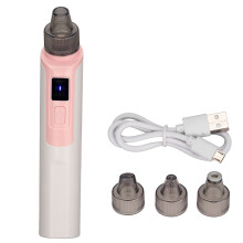 (Pink) Mitesser-Vakuumreiniger mit 4 Aufsätzen