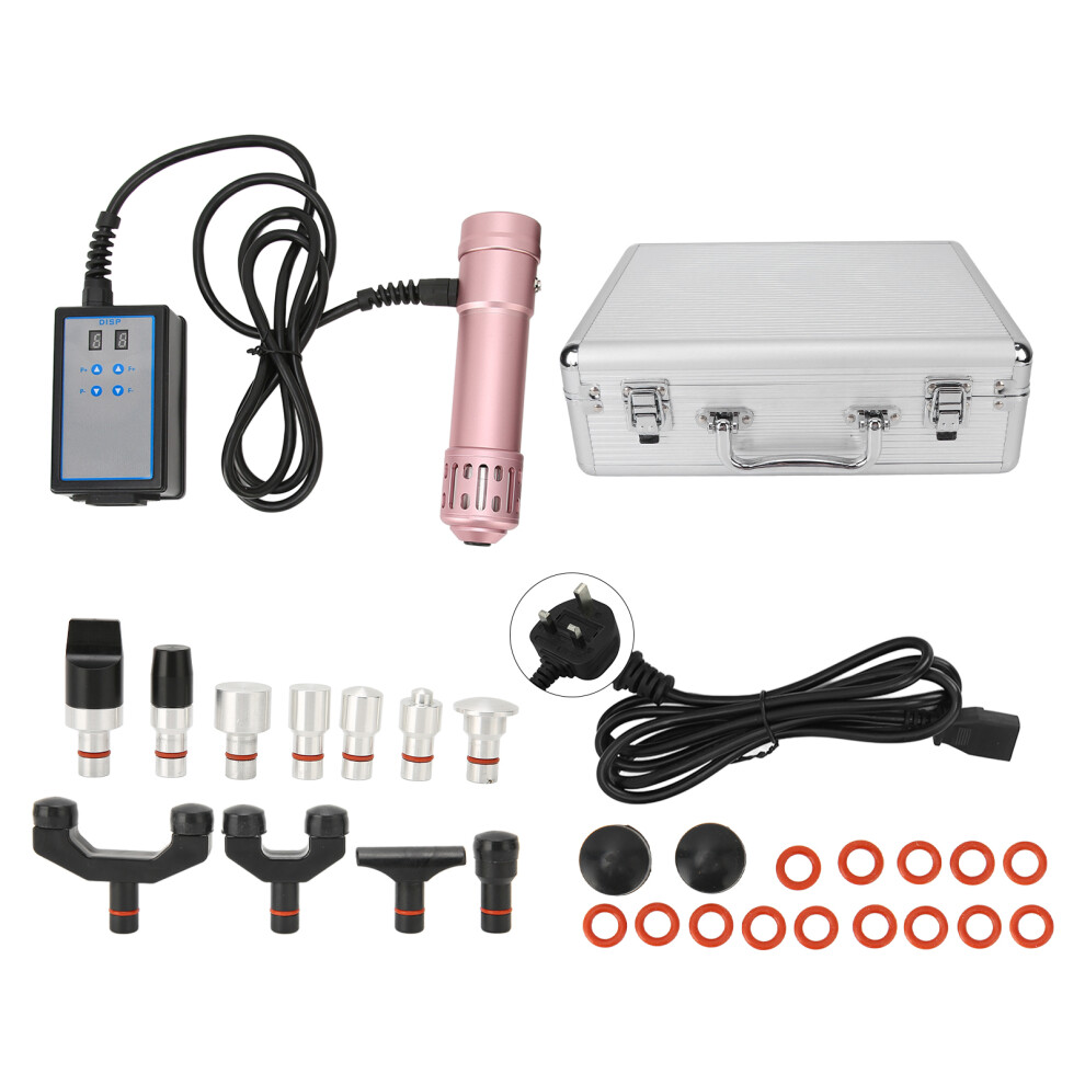 (UK Plug) Shockwave Machine ED Therapy 100-240V Rose Gold EU Plug